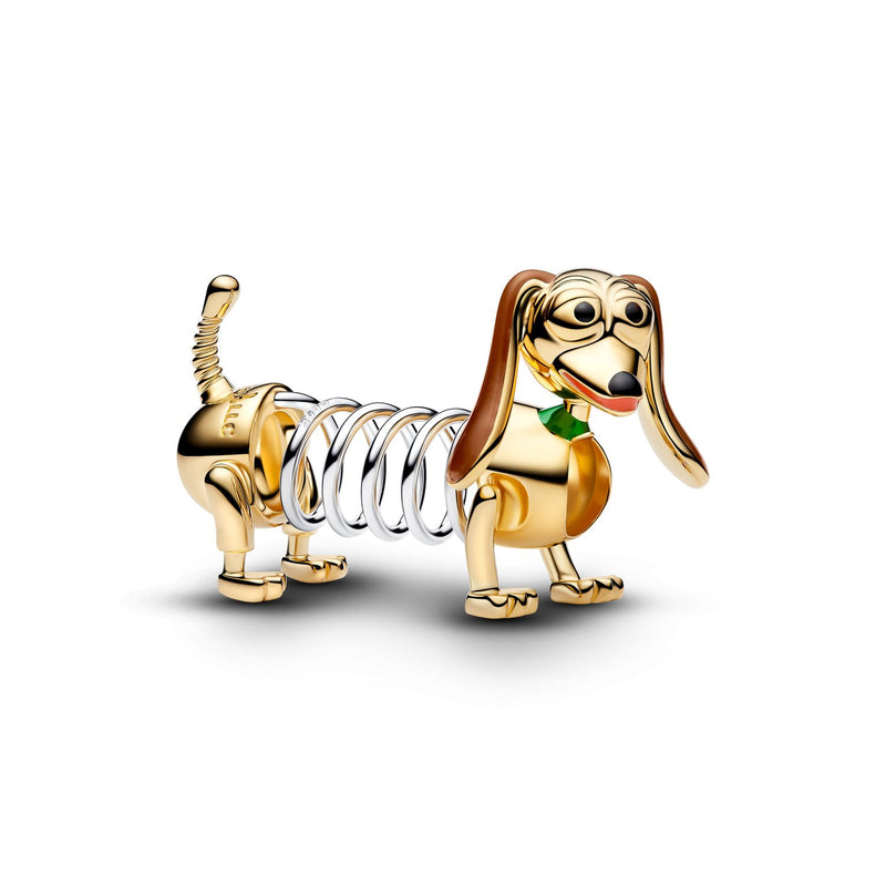Pandora Disney Vergoldeter Disney Pixar Toy Story Slinky Hund Charm 764603C01-zoom-