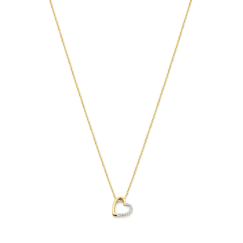 Isabel Bernard De la Paix Léna 14 Karat Goldkette mit Diamant 0.03 ct IBD350029-zoom-
