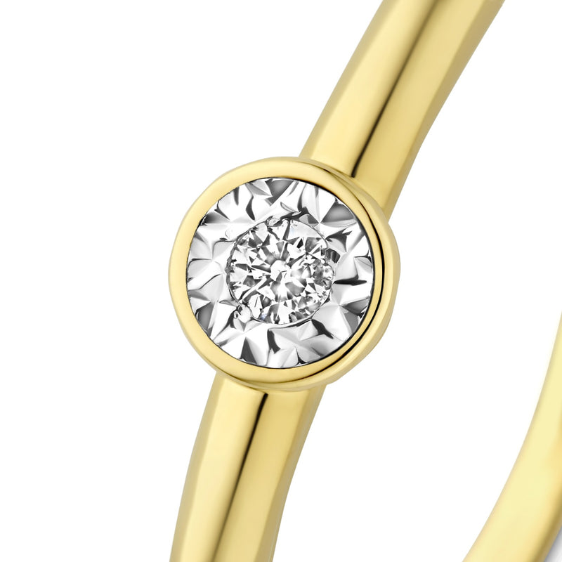 Isabel Bernard De la Paix Inaya 14 Karat Goldring mit Diamant 0.03 ct IBD330025-48-zoom-