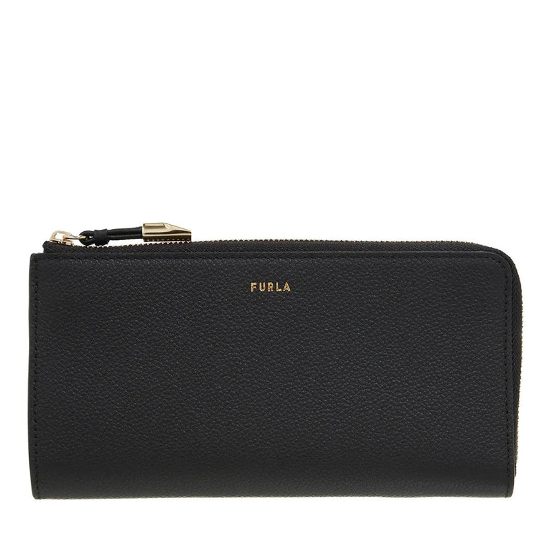 Furla Black Wallet With Zip-Around Zipper 2001-A0480996-zoom-