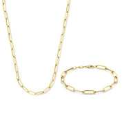 Isabel Bernard Cadeau d'Isabel 14 karat Gold Halskette und Armband Geschenksets IB90170