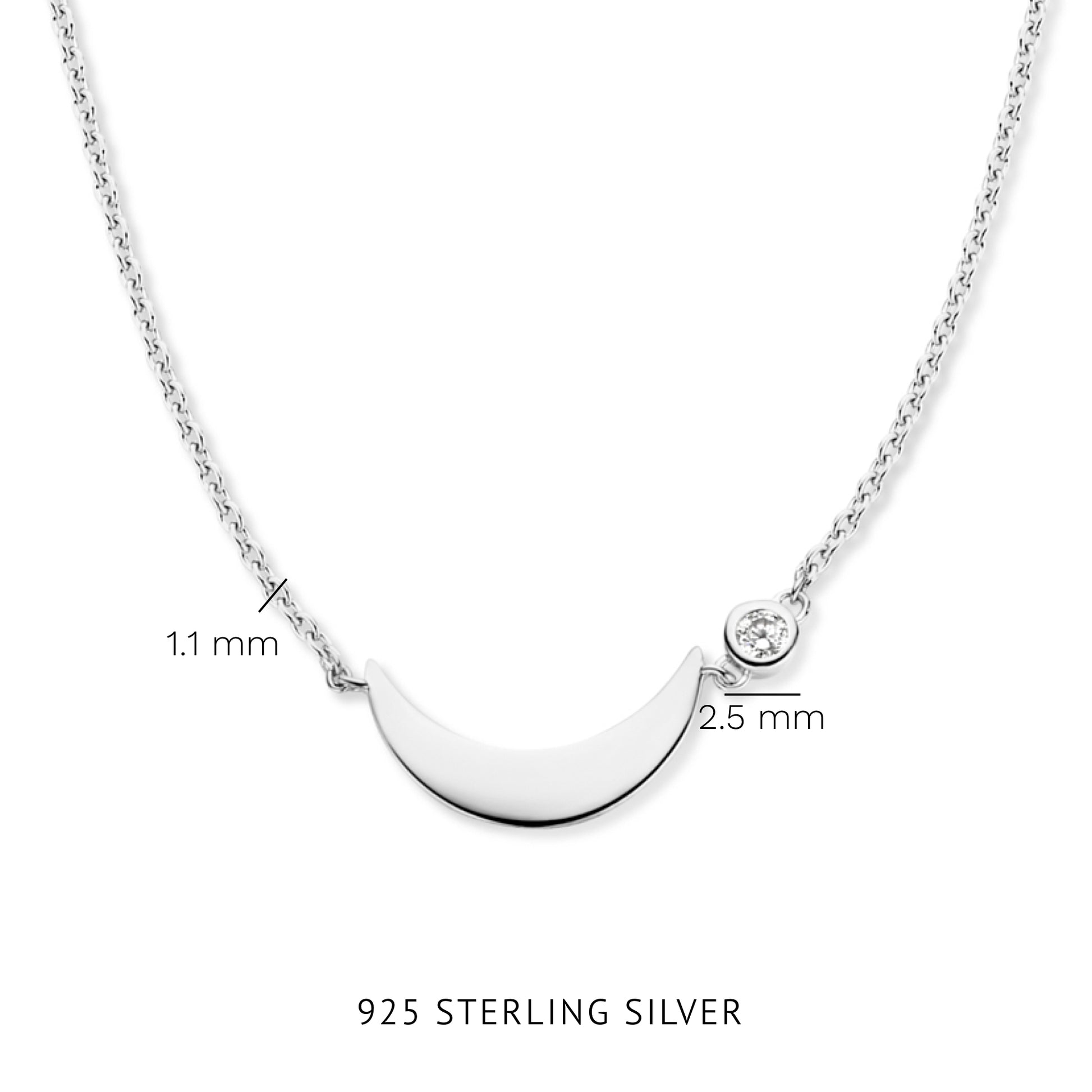 Violet Hamden Luna 925 Sterling Silver Necklace VH340045