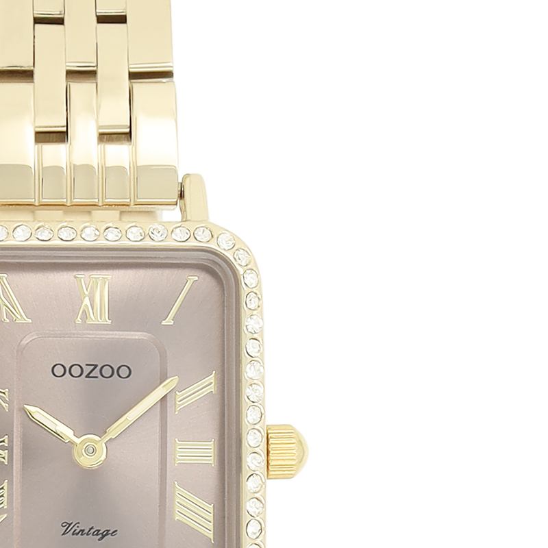 OOZOO Vintage Damenuhr In Gold Und Taupe C20415-zoom-