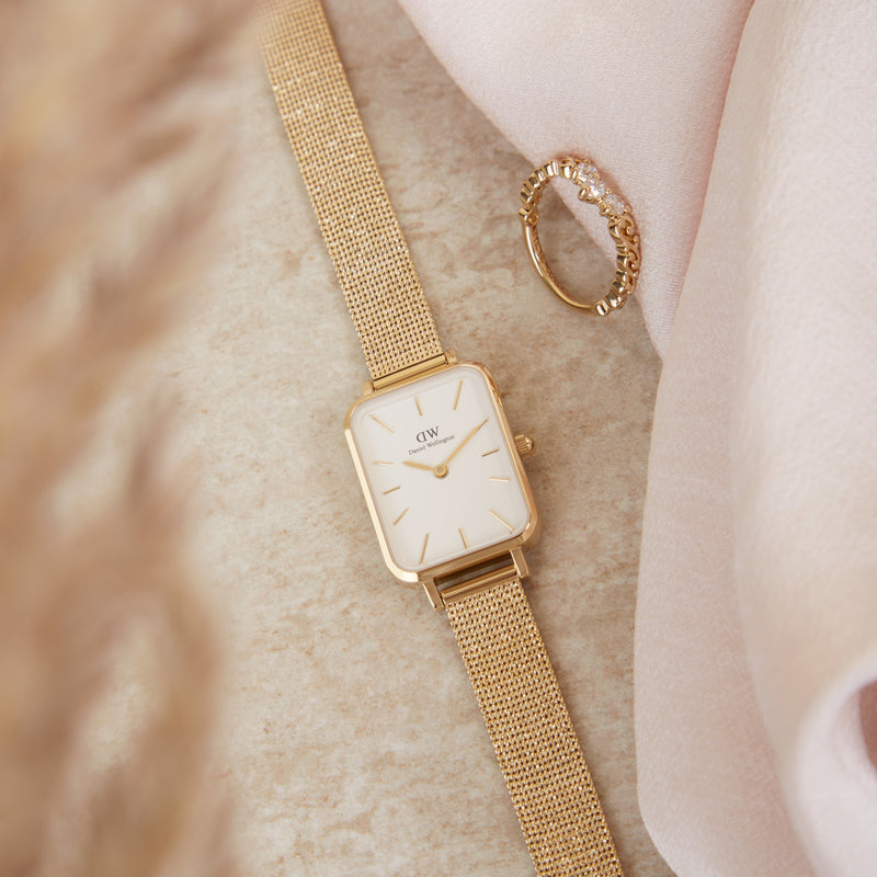 Daniel Wellington Quadro Gold damen Uhr DW00100556-zoom-
