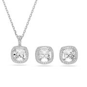 Swarovski Una Angelic Cushion Schmuckset in Silberoptik 5754343