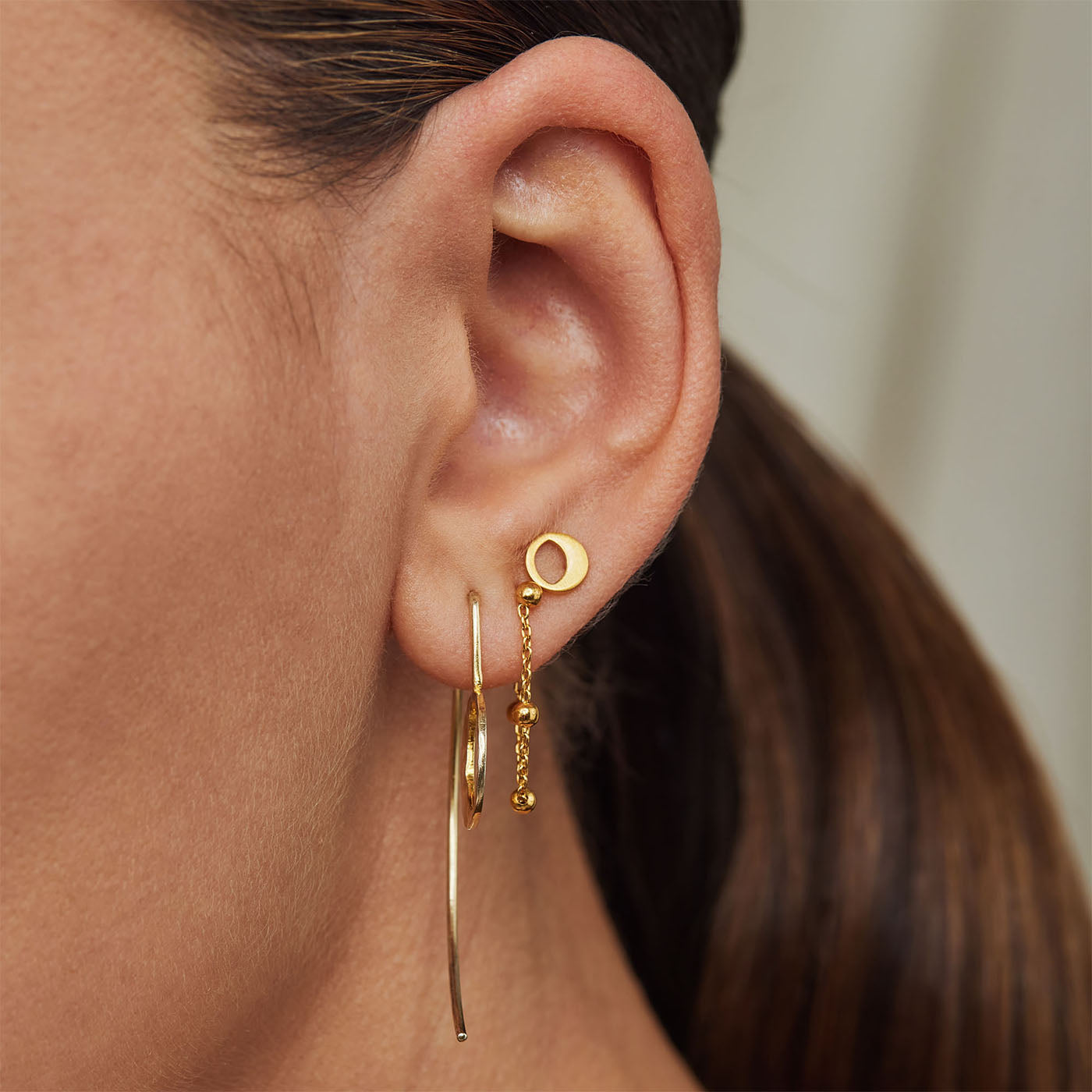 Violet Hamden Luminous Luna Gold Earrings VH10112