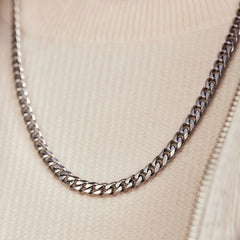 Sem Lewis Battersea Northcote Road Necklace Gunmetal SL380006