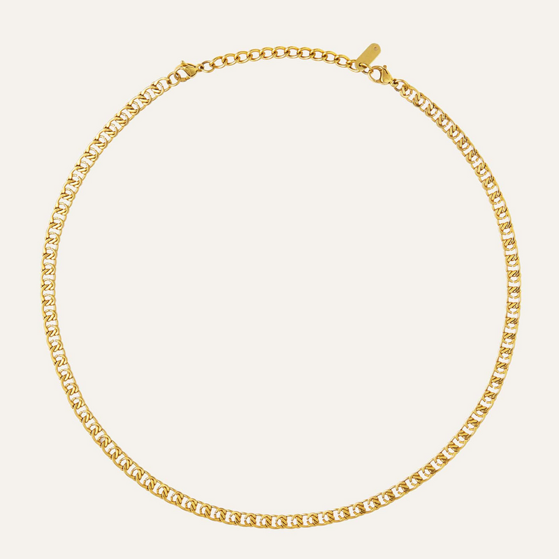 Mockberg Gold Plated Infinity Necklace MB0179-zoom-