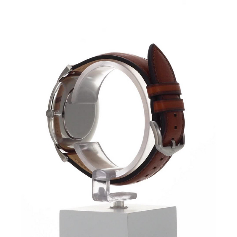 Fossil The Minimalist Silberne Und Blaue Herrenuhr FS5304-zoom-