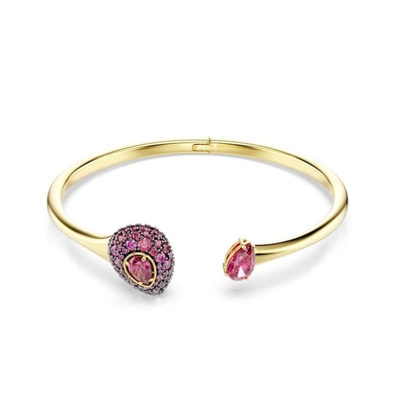 Swarovski Sublima Glam Armreif in Goldoptik mit roten Akzenten 5752896-zoom-