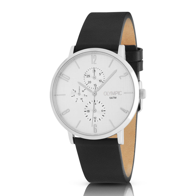 Olympic Tobias Zilverkleurig Heren Horloge 2002-OL89HSL057-zoom-