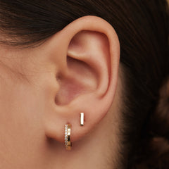 Isabel Bernard Rivoli Esmée 14 Carat Golden KlapHoop Earrings IB360201