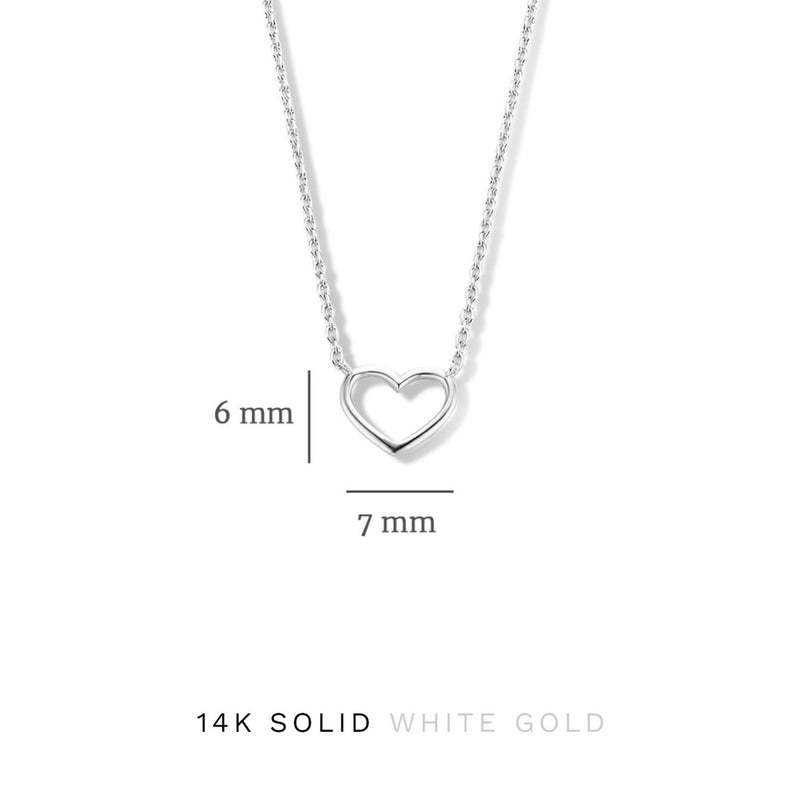 Isabel Bernard Cadeau d'Isabel 14 Karat | Weißgold Halskette und Armband Geschenksets IB90059-zoom-