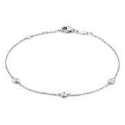 Isabel Bernard De la Paix Alfie 14 Karat | Weißgold Armband | Diamant 0.12 Karat | IBD320003
