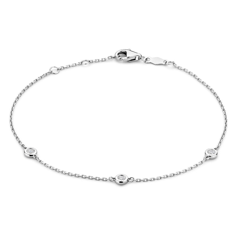 Isabel Bernard De la Paix Alfie 14 Karat | Weißgold Armband | Diamant 0.12 Karat | IBD320003-zoom-