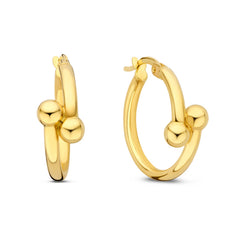 Isabel Bernard Cadeau d'Isabel 14 karat gold bracelet bangle and hoop earrings gift set IB90179