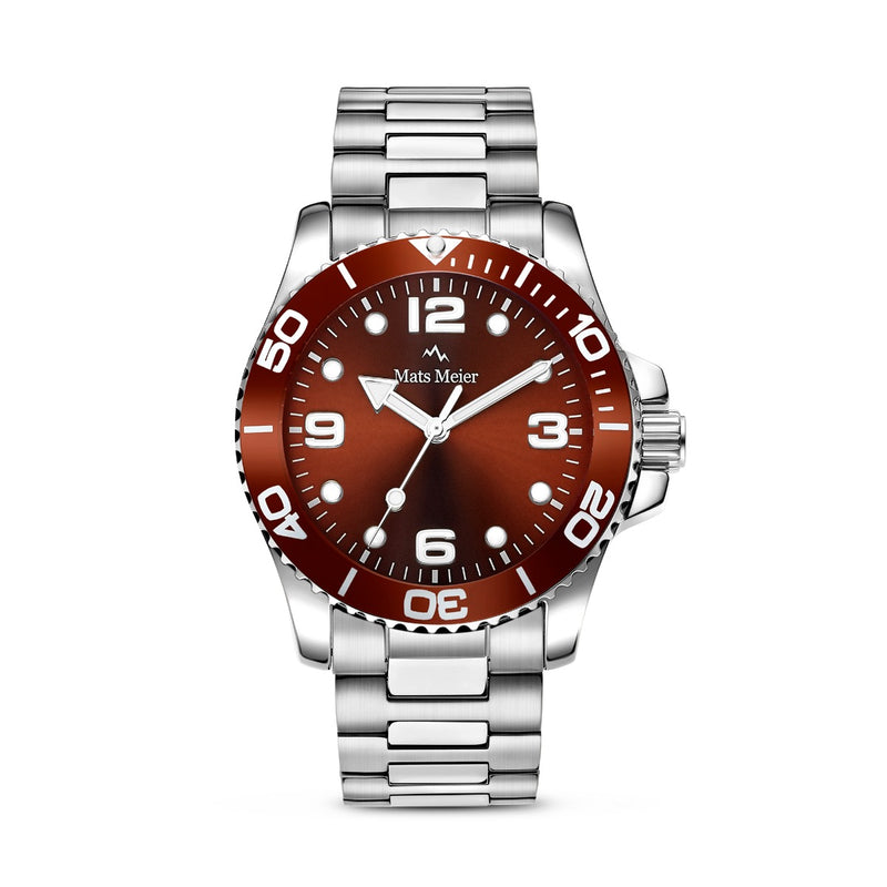 Mats Meier Ponte Dei Salti Men's Watch Silver Coloured and Brown MM00526-zoom-