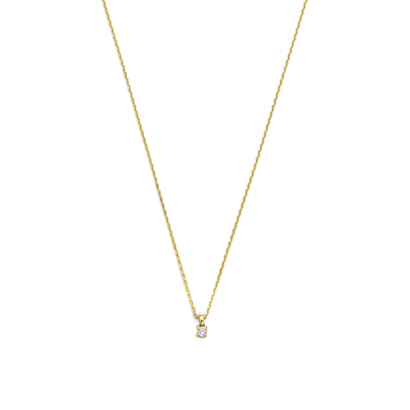 Isabel Bernard De la Paix Céline 14 Karat | Gold Halskette | Diamant 0.05 Karat | IBD350001-zoom-