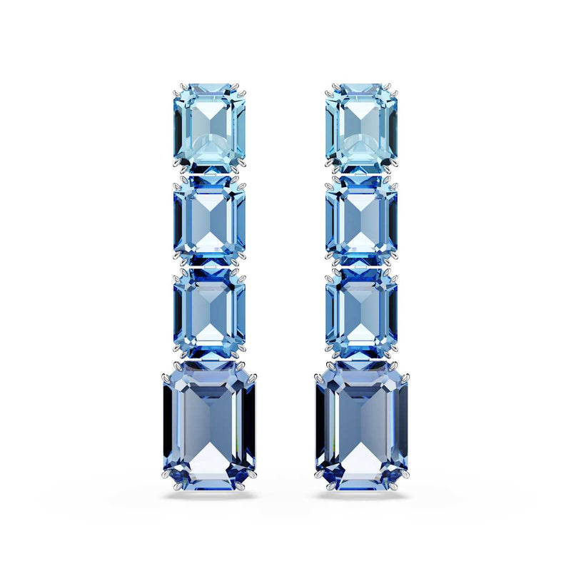 Swarovski Millenia Blue Coloured Ear Studs 5696516-zoom-
