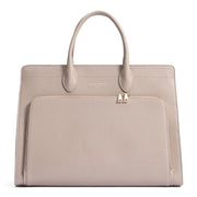 Isabel Bernard Honoré Nadine Taupe Leder Handtasche aus Kalbsleder IB25038