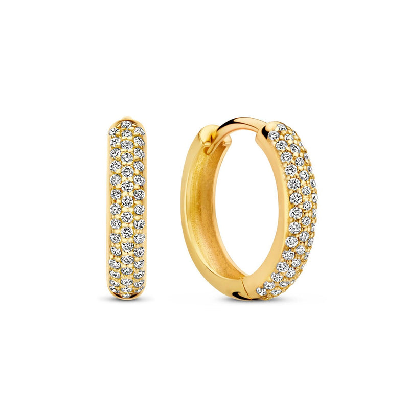 Isabel Bernard De la Paix Laure 14 Karat Gold Ohrringe Mit Diamant 0.25 Karat | IBD360030-zoom-