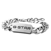 G-Star Incisio Silberfarbenes Curb Chain Armband GSJ.106.04