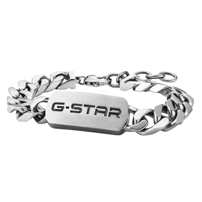 G-Star Incisio Silberfarbenes Curb Chain Armband GSJ.106.04-zoom-