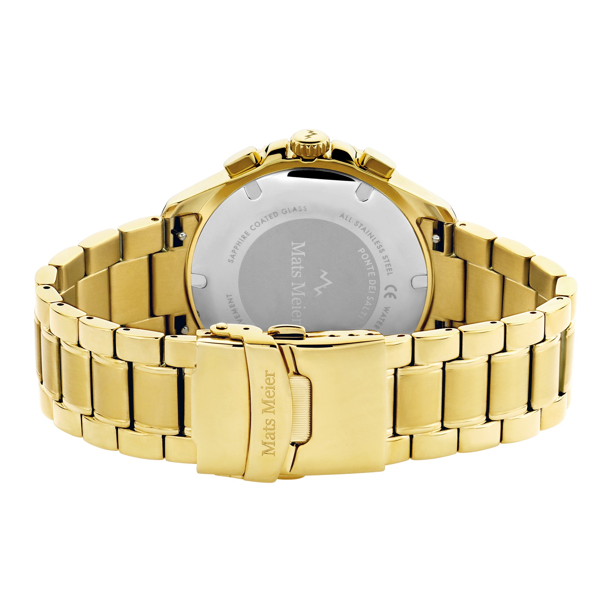 Mats Meier Ponte dei Salti Chronograph Men'sWatch Gold-coloured and Green MM00512