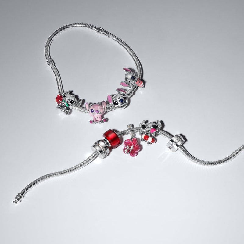 Pandora Disney Murano Glass And Enamel Disney Stitch Sommer-Charm 794642C01-zoom-
