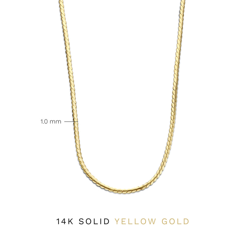 Isabel Bernard Aidee damen Kette 585 Gold IB340081-zoom-