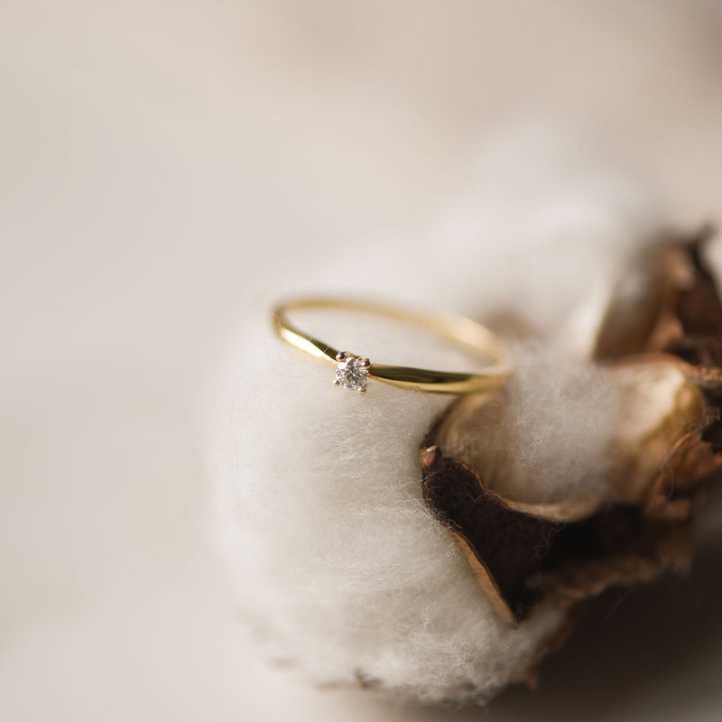 Isabel Bernard De la Paix Céline 14 Karat | Gold Ring | Diamant 0.05 Karat | IBD330001-48-zoom-