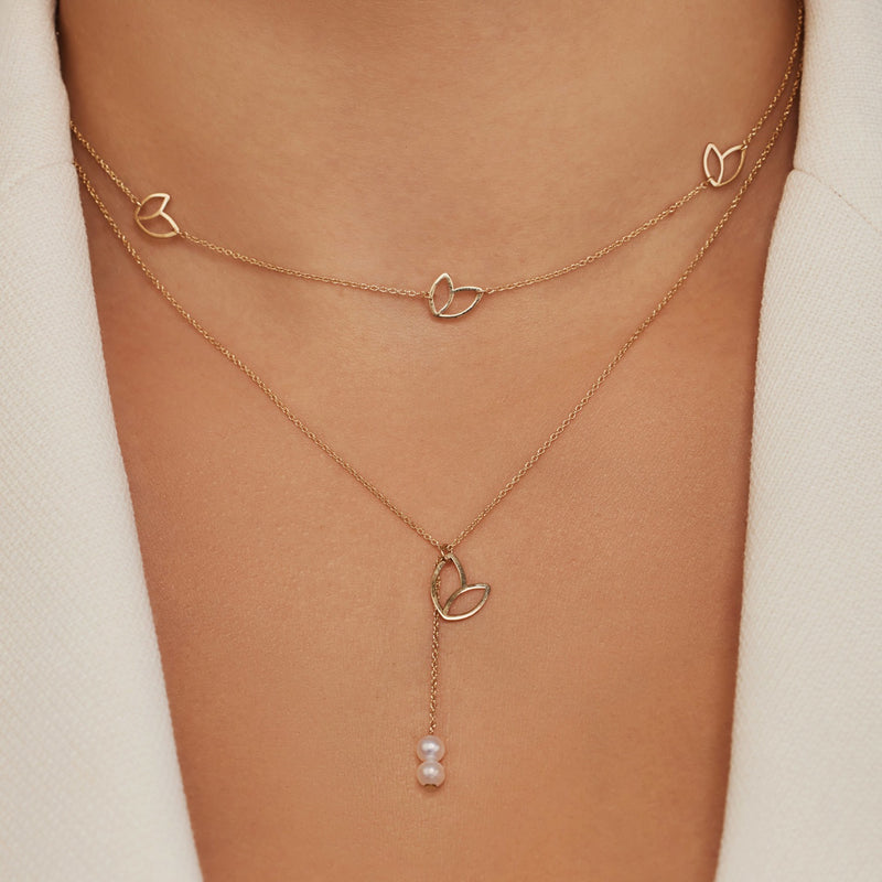 Isabel Bernard Cadeau d'Isabel 14 Karat Gold Halskette und Armband Geschenkset IB90187-zoom-