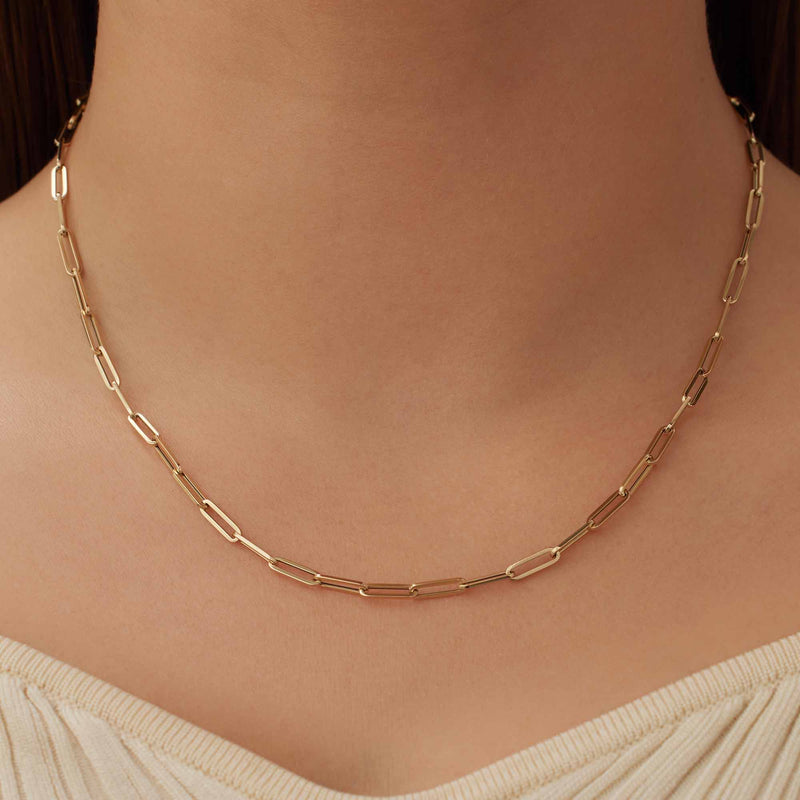 Isabel Bernard Aidee Odile 14 Karat | Gold Kette Halskette IB340160-zoom-