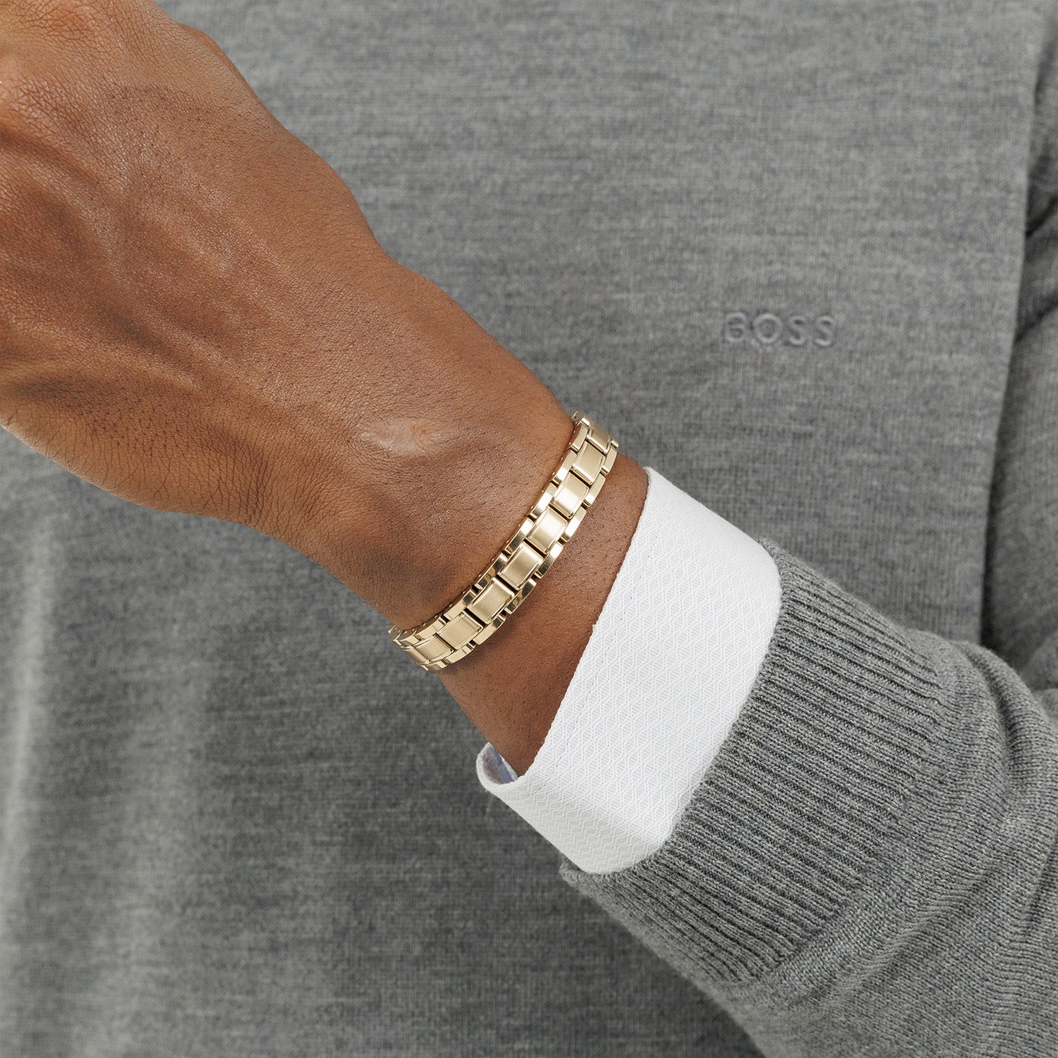 Hugo Boss Metal Links Essential Gold Coloured Bracelet HBJ1580711