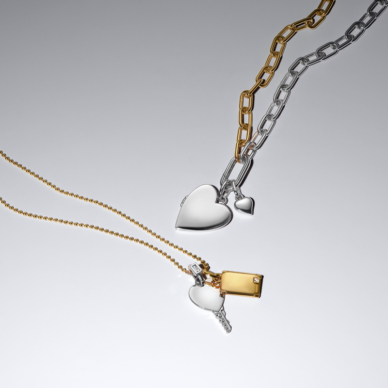 Pandora Moments Gold Plated Engravable & Openable Envelope Pendant 764421C01-zoom-