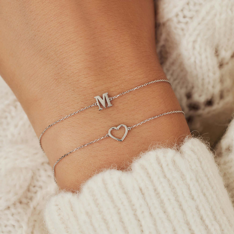 Isabel Bernard Saint Germain Amore 14 Karat | Weißgold Armband IB320052-zoom-