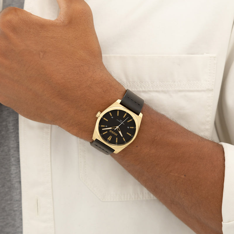 Hugo Boss #ARK Goldene Herrenuhr HU1530438-zoom-