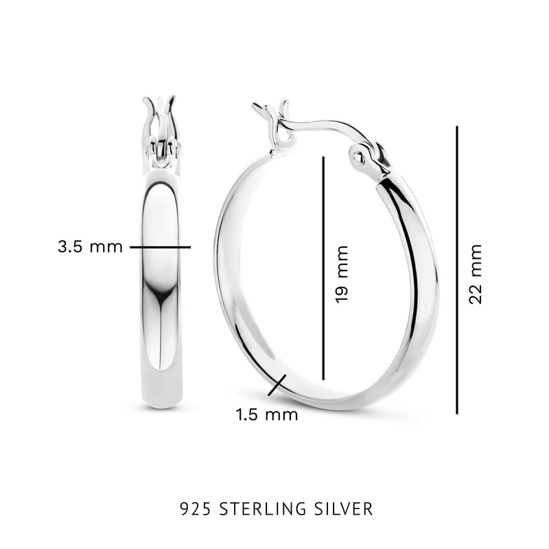 Parte Di Me Bibbiena Poppi damen Creolen Silber PDM36151-zoom-