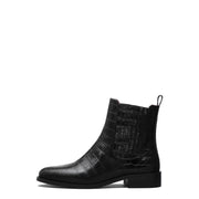 Isabel Bernard Vendôme Chey Croco Schwarze Chelsea Boots aus Kalbsleder IB53012-201-40