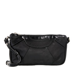 Liebeskind Berlin Esther Lack Distressed Black Leather Crossbody bag 2001-A0616924