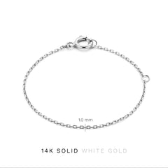 Isabel Bernard Saint Germain Nicole 14 Carat Whitegold Necklace Verlengstuk IB340129