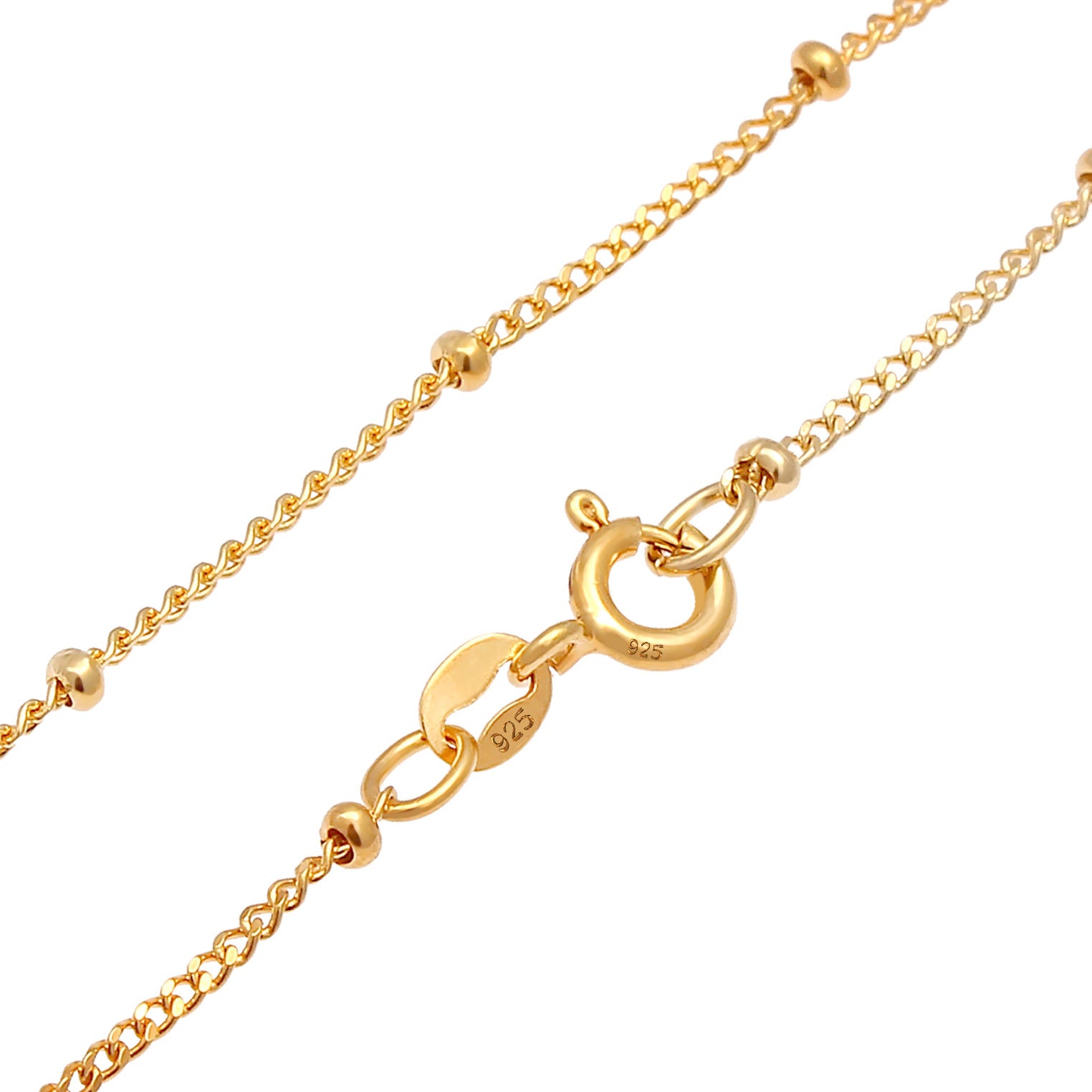 Elli 925 Sterling Silver Link Chain Necklace 2004-BF-0008168-001