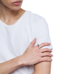 Diesel D Logo Silver Stainless Steel Ring DX16380407