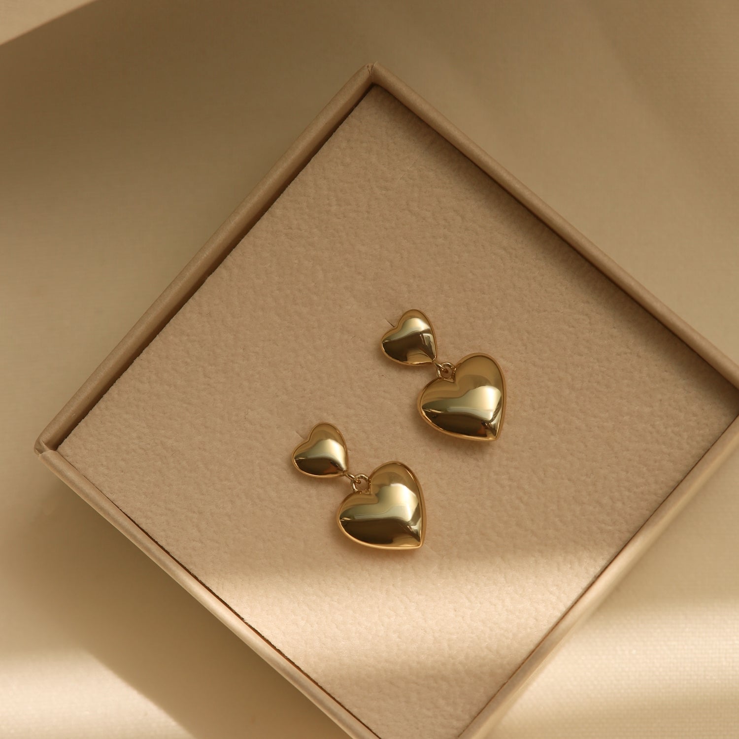 Karma 925 Sterling Silver Tirsa Duo Hearts Earrings X207GP