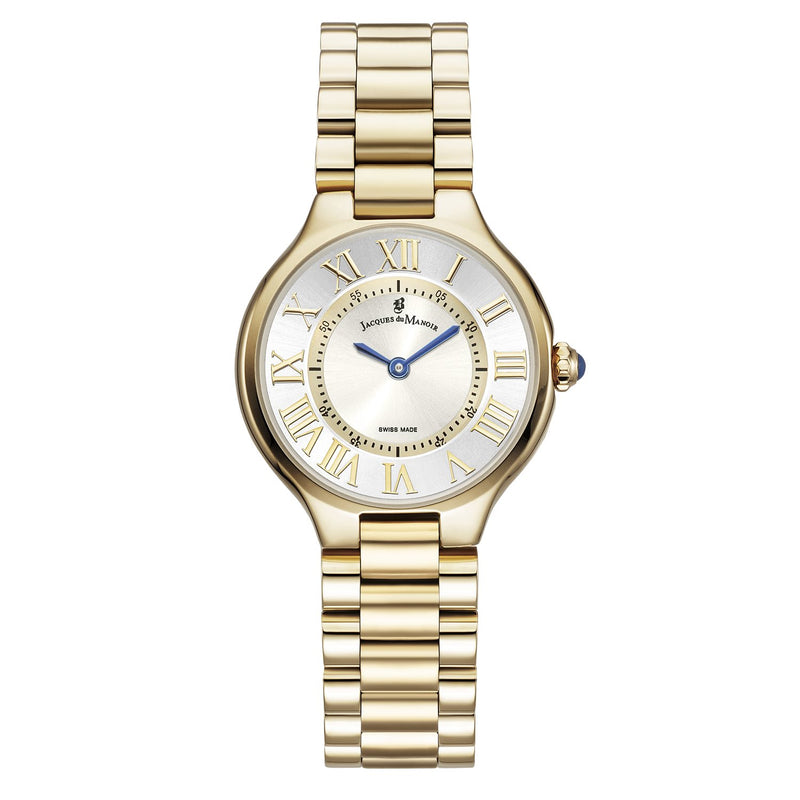 Jacques du Manoir Celine Goldfarbene Edelstahl Damenarmbanduhr JWL06004-zoom-