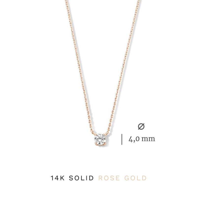 Isabel Bernard Cadeau d'Isabel 14 Karat | Roségold Halskette und Armband Geschenksets IB90031-zoom-