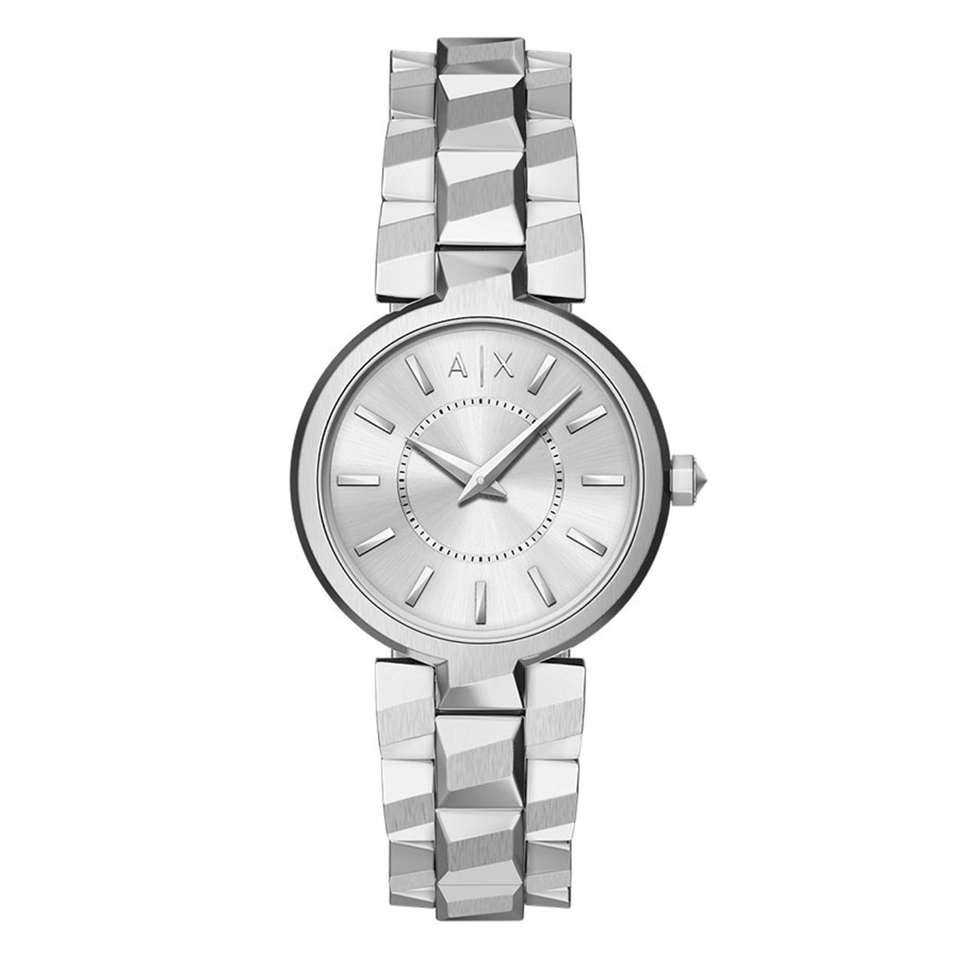 Armani Exchange Audora Round Silver Dial Watch AX4405
