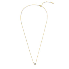 Violet Hamden Venus 925 Sterling Silver Gold-coloured Necklace with Birthstone VH340010-DEC