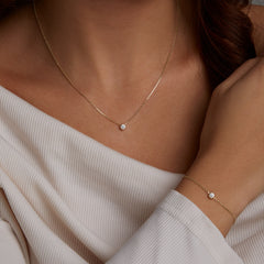 Beloro Jewels Regalo d'Amore 9 karat necklace and bracelet gift set BO90025