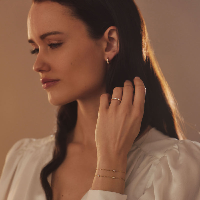 Isabel Bernard De la Paix Alfie 14 Karat | Gold Armband | Diamant 0.05 Karat | IBD320002-zoom-